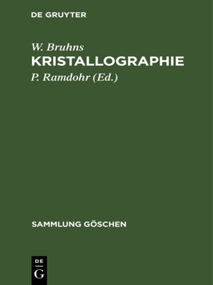 cover image of Kristallographie